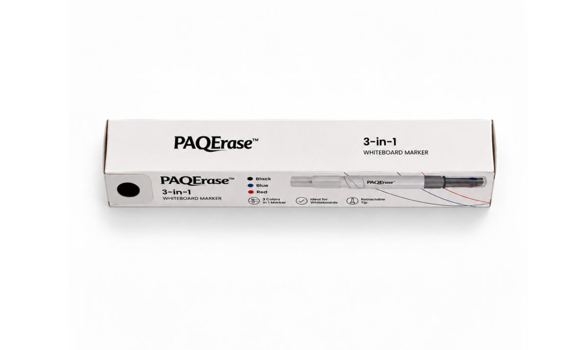 PAQERASE™ 3-in-1 Whiteboard Marker