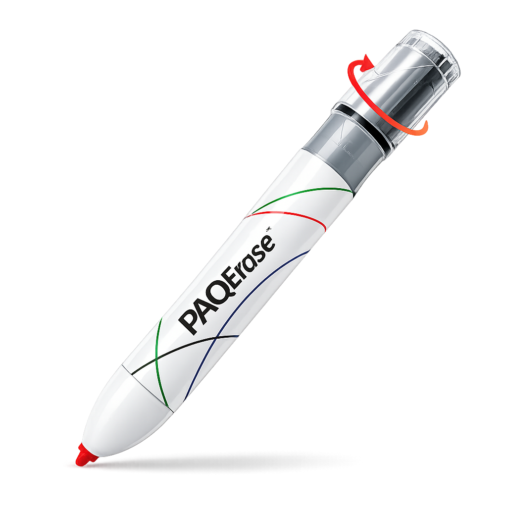 PAQERASE™ 3-in-1 Whiteboard Marker