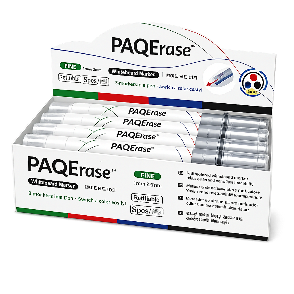 PAQERASE™ 3-in-1 Whiteboard Marker