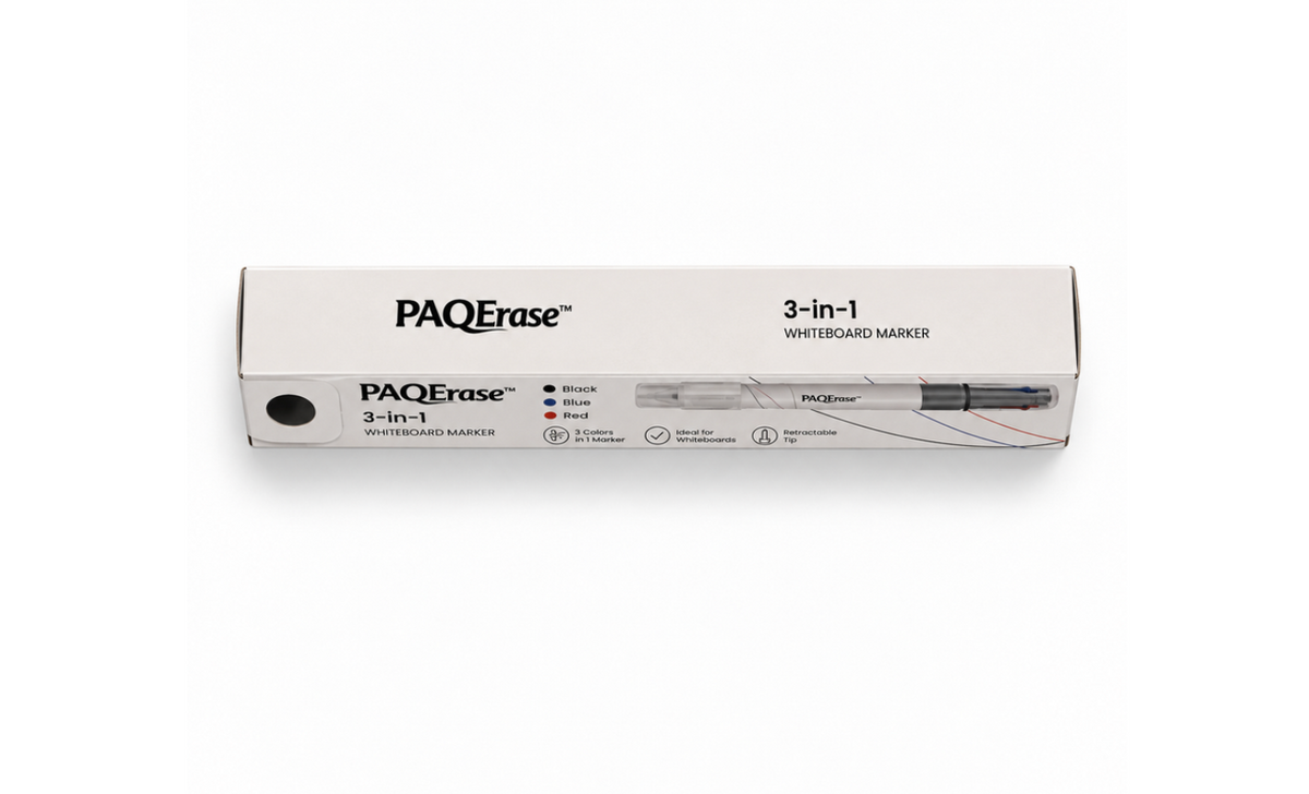 PAQERASE™ 3-in-1 Whiteboard Marker