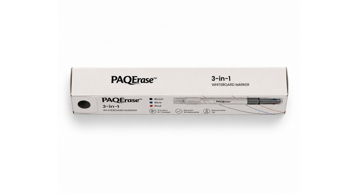 PAQERASE™ 3-in-1 Whiteboard Marker