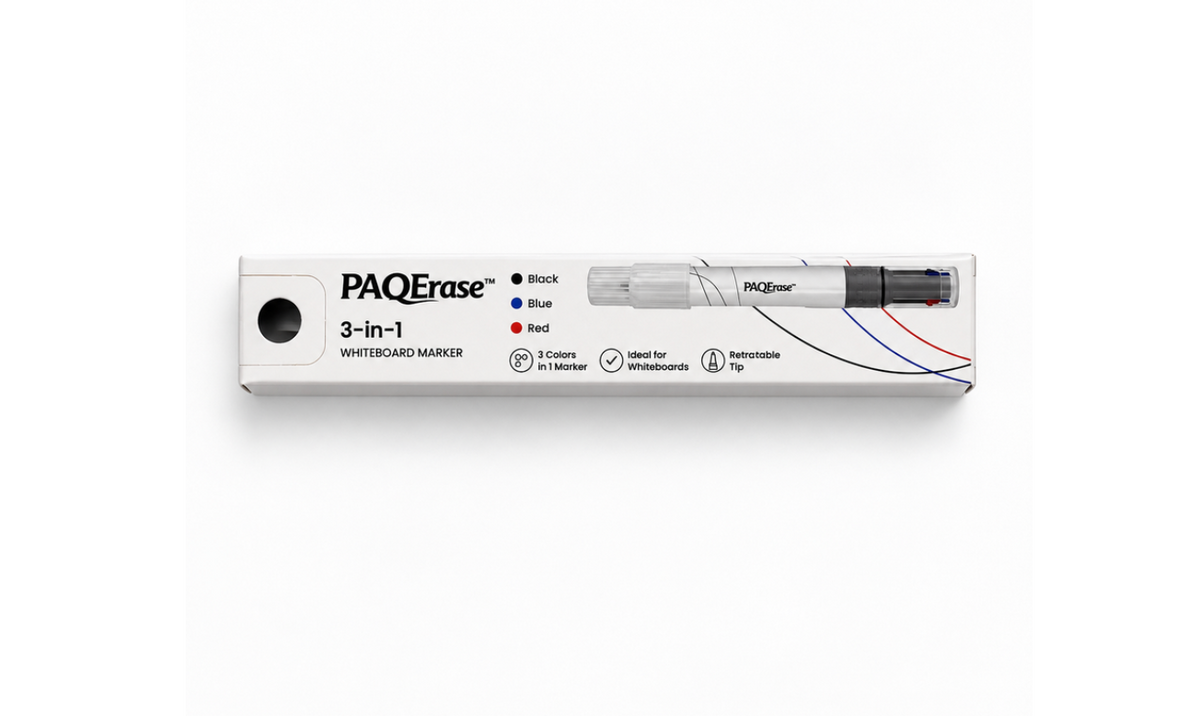 PAQERASE™ 3-in-1 Whiteboard Marker